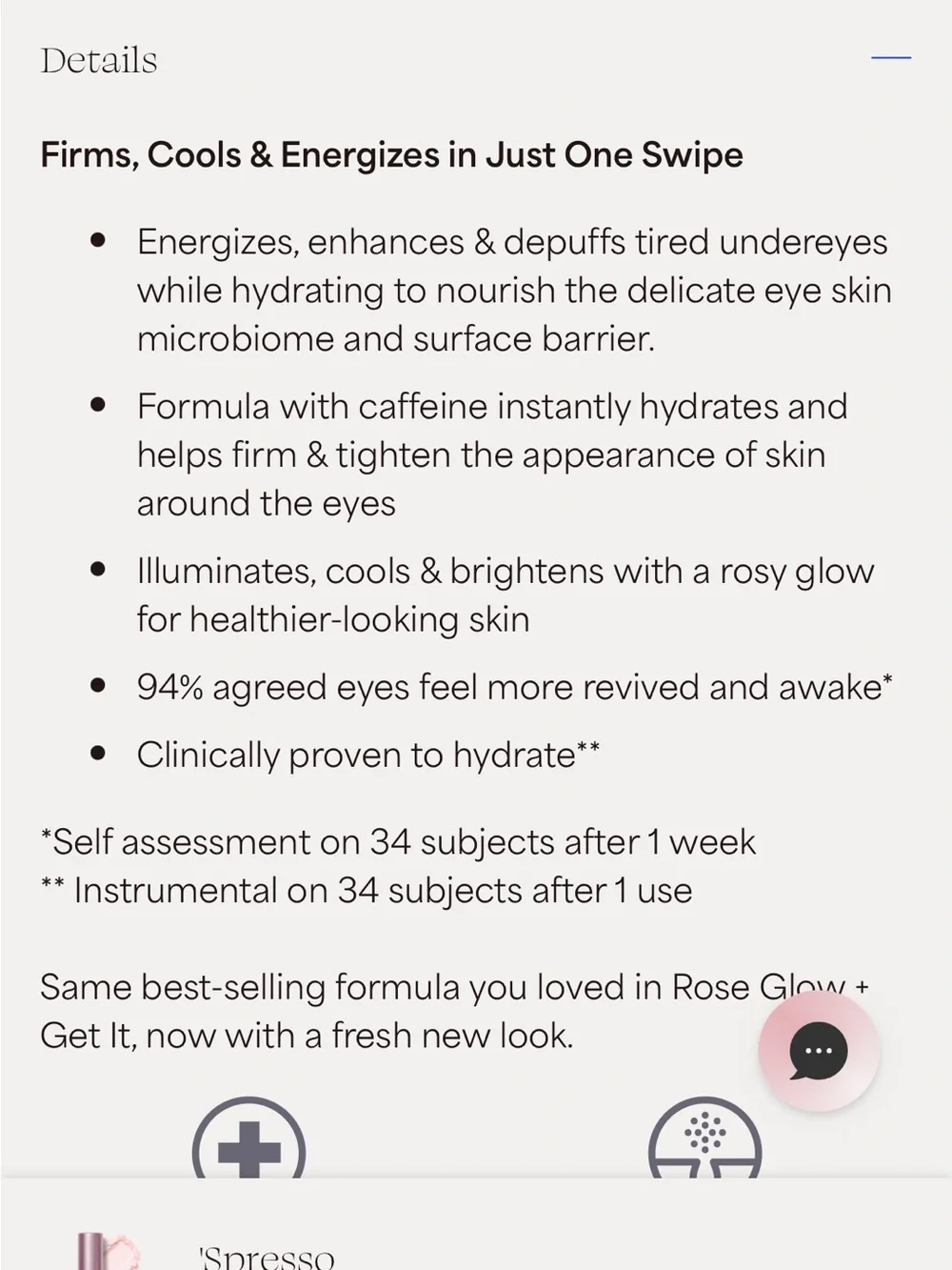❗️Tula Spresso Energizing Eye Balm - Rose Pink